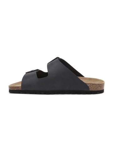 BABUNKERS Family Skórzane klapki w kolorze czarnym