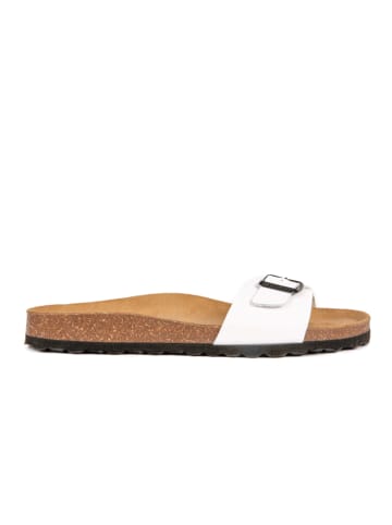 BABUNKERS Family Leren slippers wit