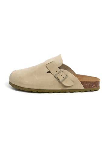 BABUNKERS Family Leren clogs beige
