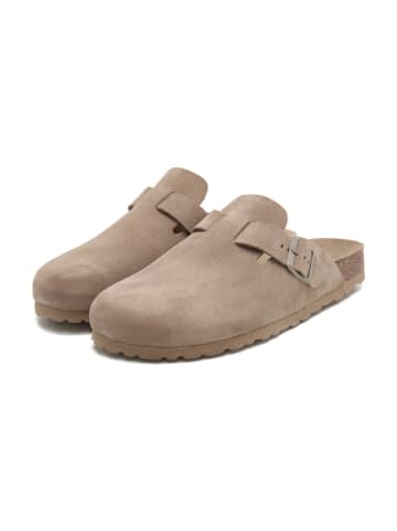 BABUNKERS Family Leren clogs beige