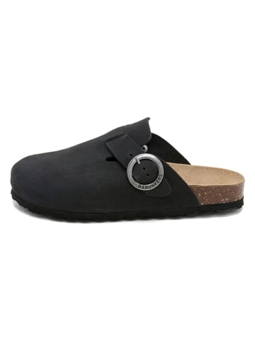 BABUNKERS Family Leder-Clogs in Schwarz