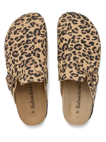 BABUNKERS Family Clogs in Beige/ Anthrazit