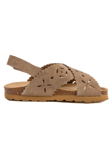 BABUNKERS Family Leder-Sandalen in Beige