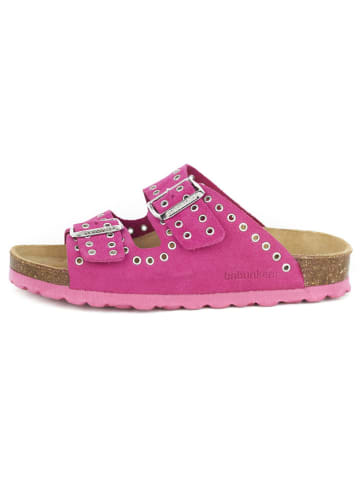 BABUNKERS Family Leder-Pantoletten in Pink