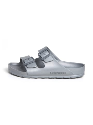 BABUNKERS Family Pantoletten in Silber