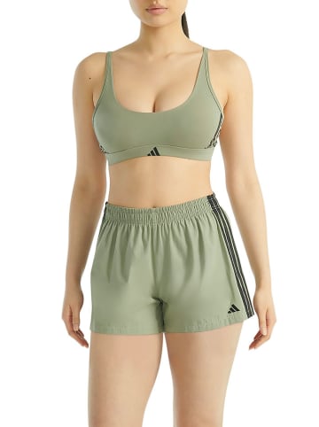 adidas Biustonosz sportowy w kolorze zielonym