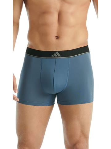 adidas 3-delige set: boxershorts kaki/zwart/blauw