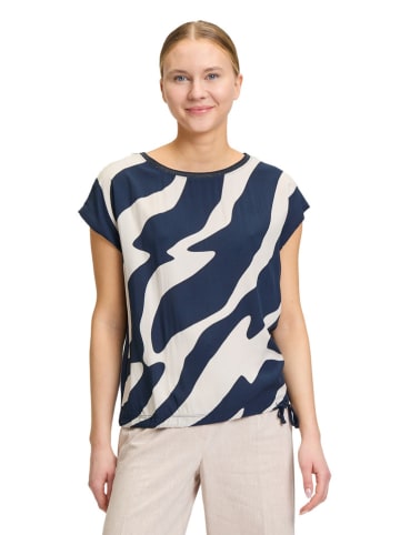 BETTY & CO Shirt in Dunkelblau/ Weiß