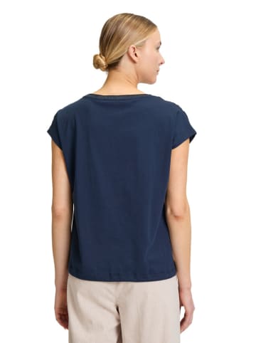 BETTY & CO Shirt in Dunkelblau/ Weiß