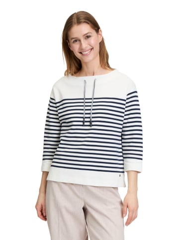 BETTY & CO Bluza w kolorze biało-granatowym