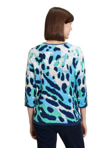 Betty Barclay Trui donkerblauw/turquoise/wit