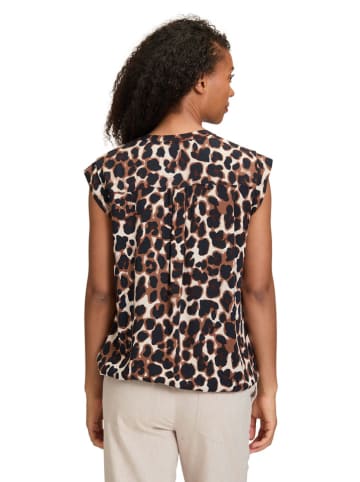 BETTY & CO Blouse beige/zwart/bruin