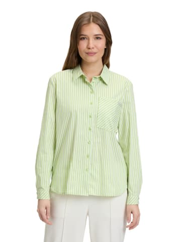 Betty Barclay Bluse in Grün/ Weiß