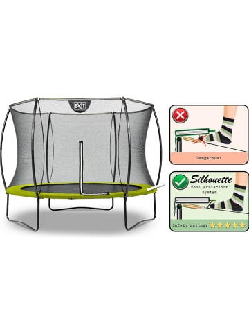 EXIT Trampoline "Silhouette" groen - Ø 244 cm - vanaf 3 jaar