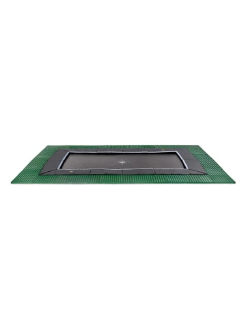 EXIT Trampolin "Dynamic" in Schwarz/ Grün - (L)427 x (B)244 cm - ab 3 Jahren