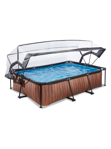 EXIT Pool mit Schutzabdeckung - ab 6 Jahren - (L)300 x (B)200 x (H)65 x (T)65 cm