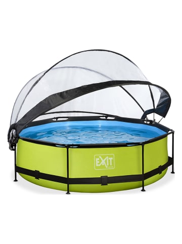 EXIT Pool "Lime" mit Schutzabdeckung - ab 6 Jahren - Ø 300 cm