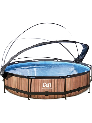 EXIT Pool "Frame" mit Schutzabdeckung - ab 6 Jahren - Ø 360 cm