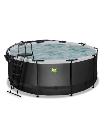 EXIT Pool "Black Leather" mit Schutzabdeckung - ab 6 Jahren - Ø 360 cm