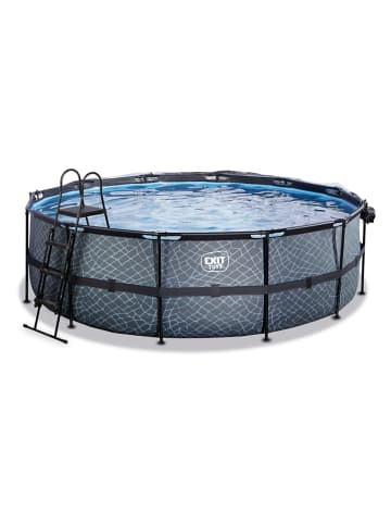 EXIT Zwembad met zonnedak "Stone" - vanaf 6 jaar - Ø 450 cm