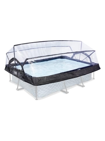 EXIT Pool-Abdeckung in Transparent/ Schwarz - (L)273 x (H)85 x (B)210 cm