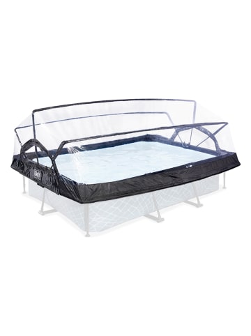 EXIT Pool-Abdeckung in Transparent/ Schwarz - (L)333 x (H)115 x (B)230 cm