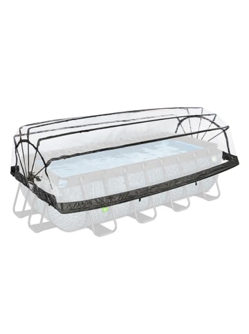 EXIT Pool-Abdeckung in Transparent/ Schwarz - (L)400 x (H)105 x (B)200 cm