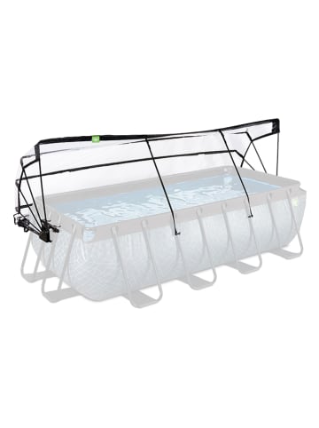 EXIT Pool-Abdeckung in Transparent/ Schwarz - (L)400 x (H)105 x (B)200 cm