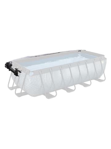 EXIT Pool-Abdeckung in Transparent/ Schwarz - (L)400 x (H)105 x (B)200 cm