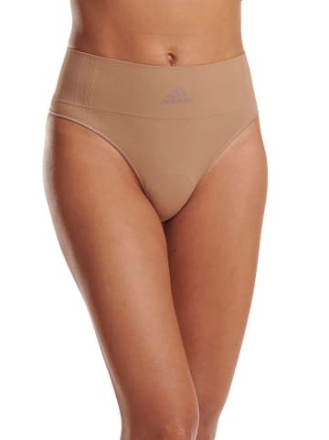 adidas Stringi high waist w kolorze beżowym