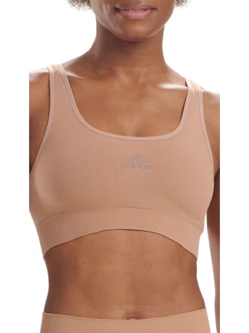adidas Biustonosz sportowy w kolorze beżowym