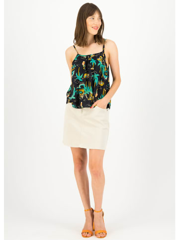 Blutsgeschwister Top "Seductive Spaghetti" zwart/turquoise