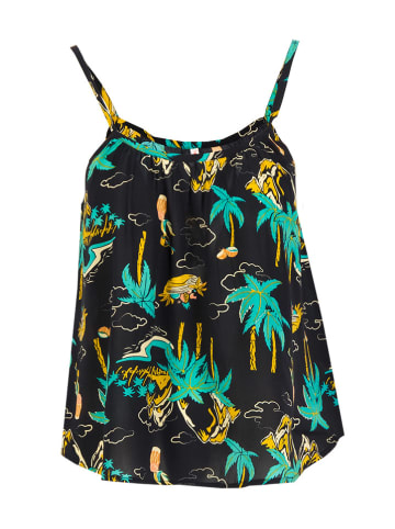 Blutsgeschwister Top "Seductive Spaghetti" in Schwarz/ Türkis