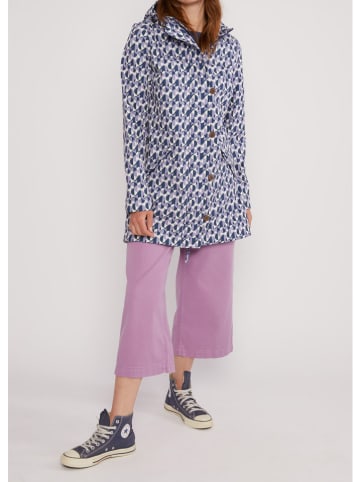 Blutsgeschwister Regenjas paars/donkerblauw/wit