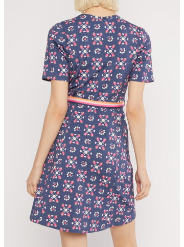 Blutsgeschwister Jurk "Court Cache" blauw/roze