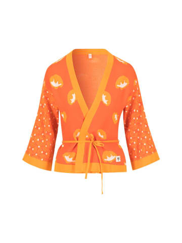 Blutsgeschwister Cardigan "Mingle Mangleartistic" in Orange