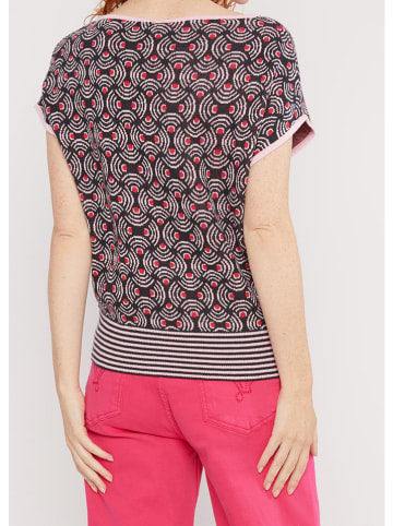 Blutsgeschwister Trui "New Wavered" zwart/lichtroze