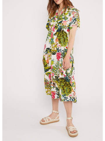 Blutsgeschwister Jurk "Saint Tropengreek" groen/wit