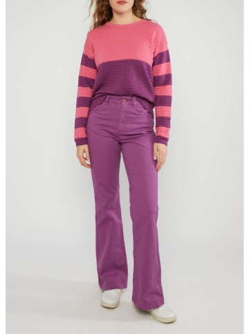 Blutsgeschwister Spijkerbroek - flare fit - paars