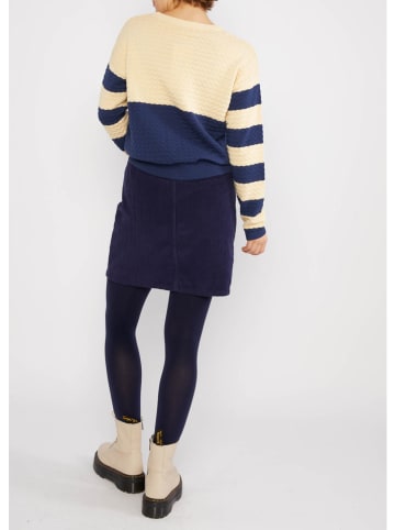 Blutsgeschwister Corduroy rok donkerblauw