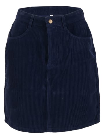 Blutsgeschwister Corduroy rok donkerblauw