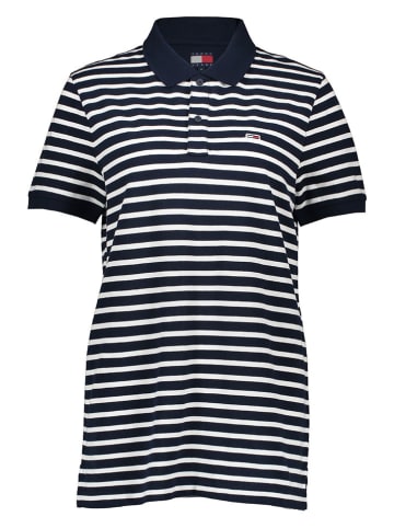 Tommy Hilfiger Poloshirt in Dunkelblau/ Weiß