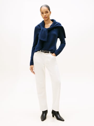 Tommy Hilfiger Wełniany sweter w kolorze granatowym