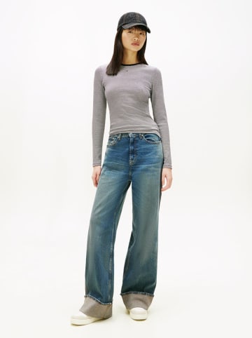 Tommy Hilfiger Longsleeve in Schwarz/ Creme