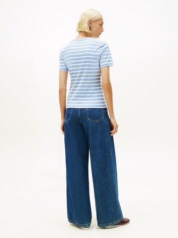 Tommy Hilfiger Shirt in Hellblau/ Weiß