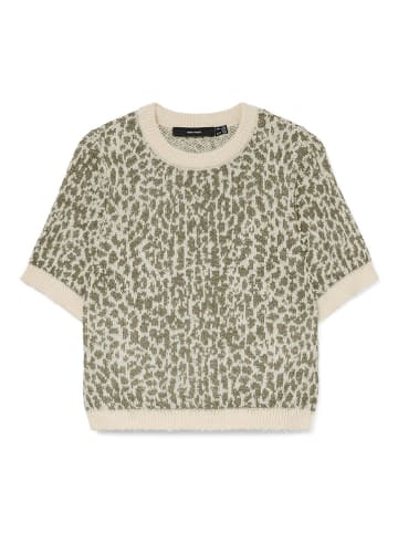 Vero Moda Sweter w kolorze oliwkowo-beżowym