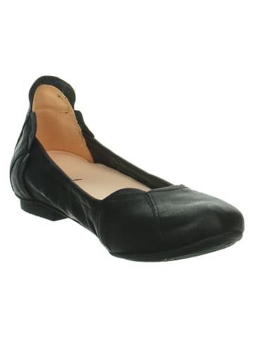 Think! Leren ballerina's "Balla" zwart