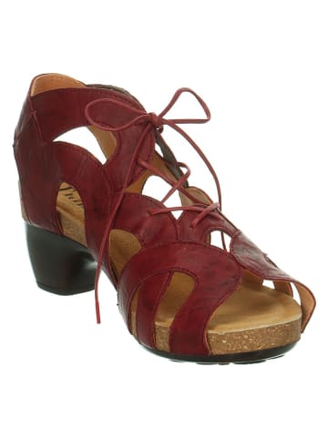 Think! Leder-Sandaletten "Traudi" in Rot