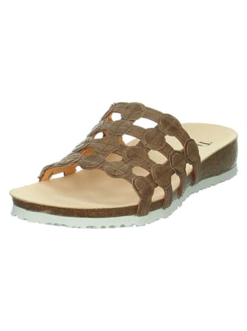 Think! Leder-Pantoletten "Julia" in Braun