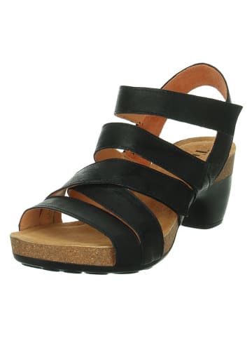 Think! Leder-Sandaletten "Traudi" in Schwarz